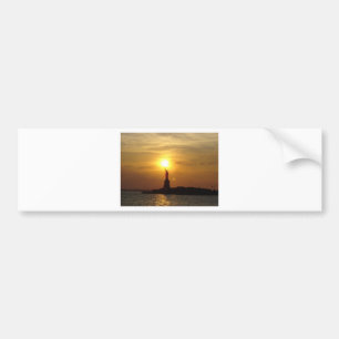 Autocollant De Voiture Statue of Liberty Sunset