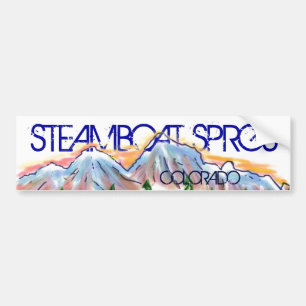 Autocollant De Voiture Steamboat Sprgs Colorado collant artistique de mon