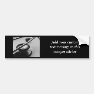 Autocollant De Voiture Stéthoscope Médicale, noir et blanc