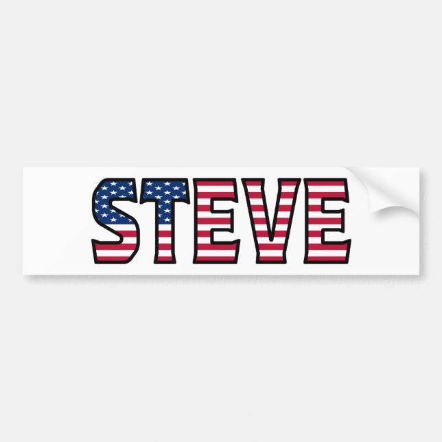 Autocollant De Voiture Steve Name Vorname USA Aufkleber Sticker Auto (Devant)