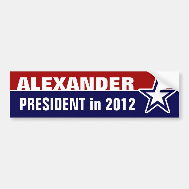 Autocollant De Voiture Stewart Alexander en 2012 (Devant)