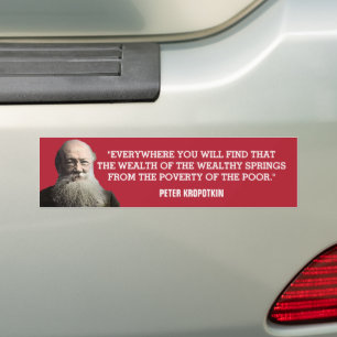 Autocollant De Voiture Stick de pare-chocs Peter Kropotkin