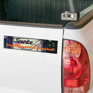Autocollant De Voiture Stick Vintage Campbell du centre-ville Shop