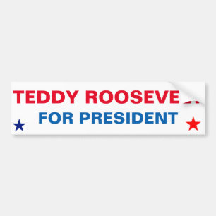Autocollant De Voiture Sticke Teddy Roosevelt, Président de la Républiq