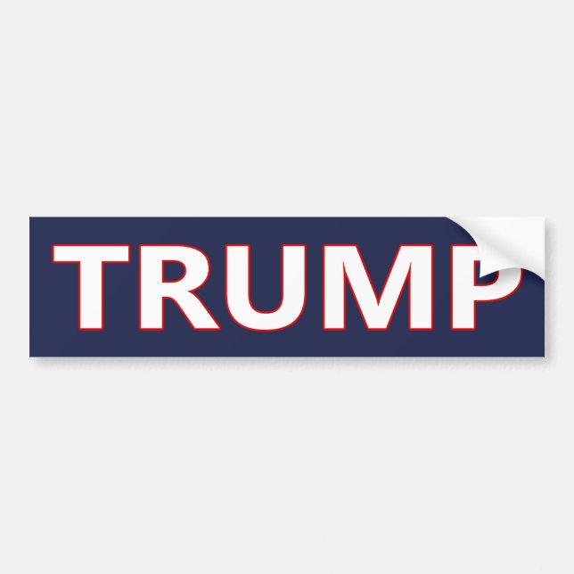 Autocollant De Voiture Sticker à pare-chocs DONALD TRUMP #MAGA (Devant)