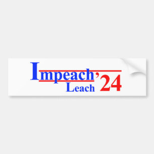 Autocollant De Voiture Sticker à pare-chocs Impeach Leach '24