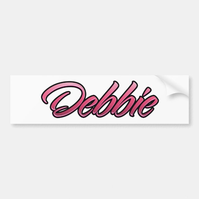 Autocollant De Voiture Sticker Aufkleber rose défraîchi Debbie (Devant)