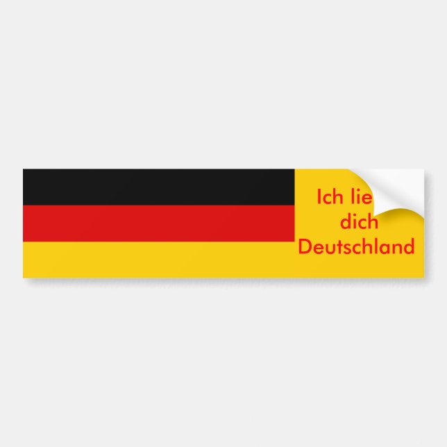 Autocollant De Voiture Sticker avec Drapeau d'Allemagne (Devant)