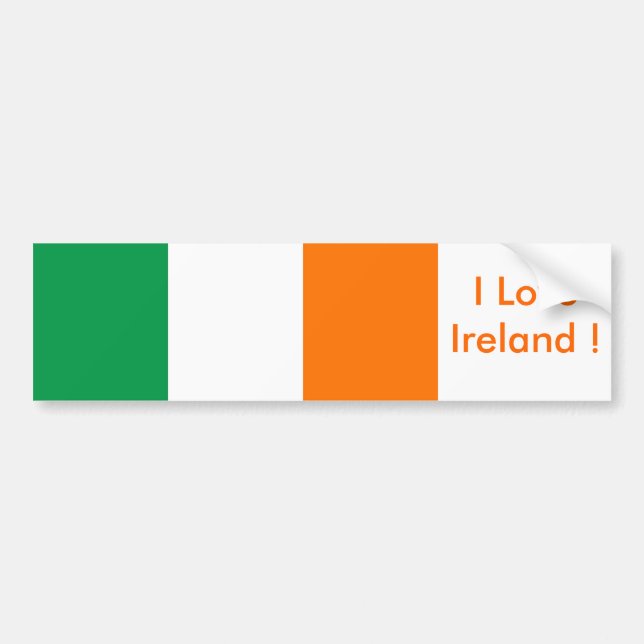 Autocollant De Voiture Sticker avec Drapeau d'Irlande (Devant)