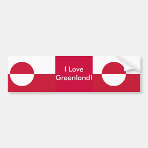 Autocollant De Voiture Sticker avec drapeau du Groenland
