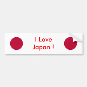 Autocollant De Voiture Sticker avec drapeau du Japon