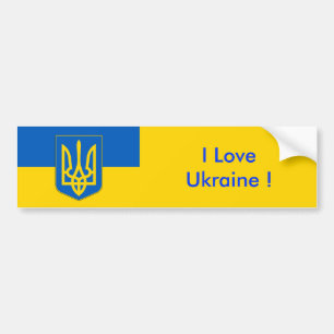 Autocollant De Voiture Sticker avec le drapeau de l'Ukraine