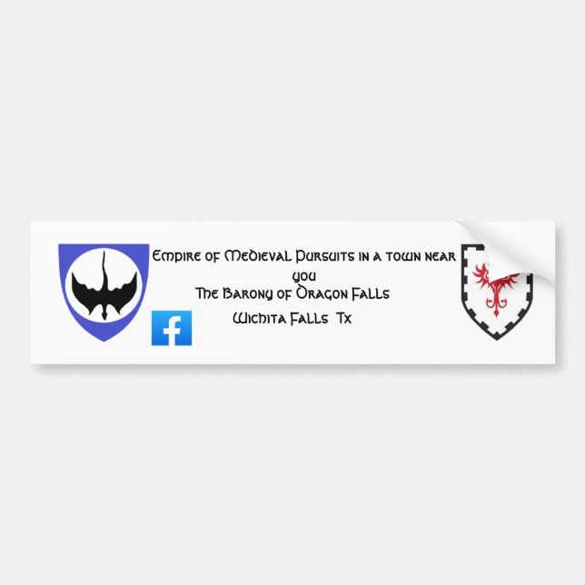 Autocollant De Voiture Sticker baronnial Dragon Falls (Devant)