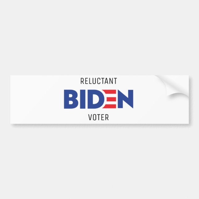 Autocollant De Voiture Sticker Biden Bumper pour les électeurs réticents (Devant)