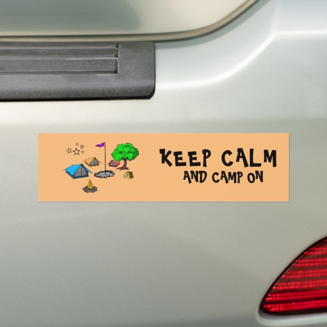 Autocollant De Voiture Sticker Camping Bumper (En voiture)