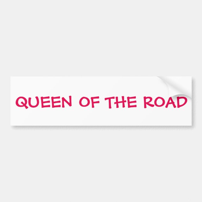 Autocollant De Voiture Sticker De Bumper Queen Of The Road (Devant)