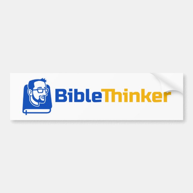 Autocollant De Voiture Sticker de pare-chocs BibleThinker (Devant)