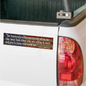 Autocollant De Voiture Sticker de pare-chocs - Citation du père fondateur (On Truck)