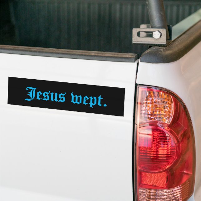 Autocollant De Voiture Sticker de pare-chocs de Jésus (Sur camion)