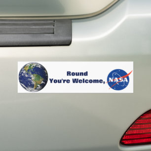 Autocollant De Voiture Sticker de pare-chocs de la Terre Ronde NASA