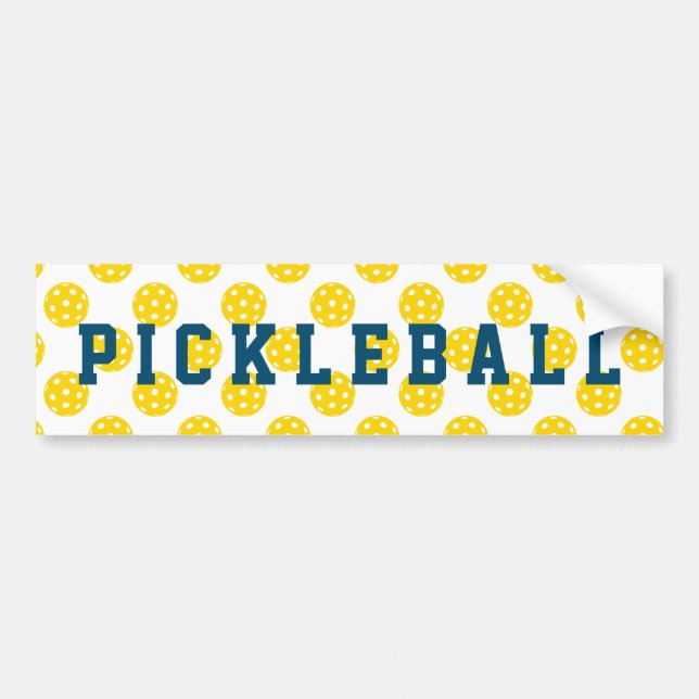 Autocollant De Voiture Sticker de pare-chocs de Pickleball (Devant)