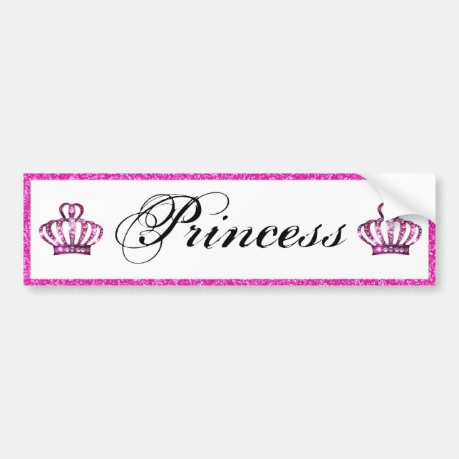 Autocollant De Voiture sticker de pare-chocs "Princess" (Devant)