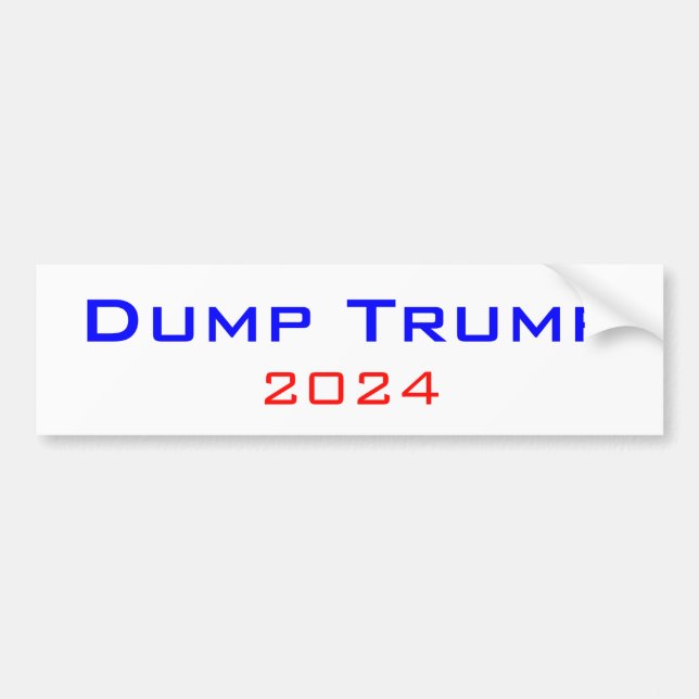 Autocollant De Voiture Sticker de pare-chocs Trump 2024 (Devant)