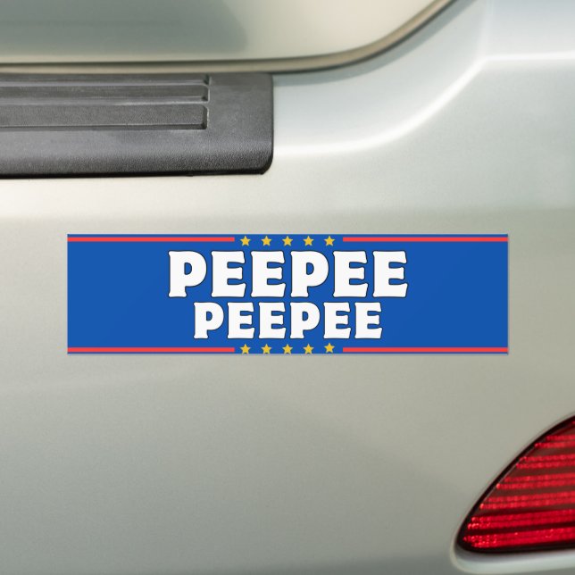 Autocollant De Voiture Sticker de poche PeePee PooPoo 2024 (En voiture)