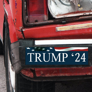 Autocollant De Voiture Sticker Donald Trump Président 24 pare-chocs