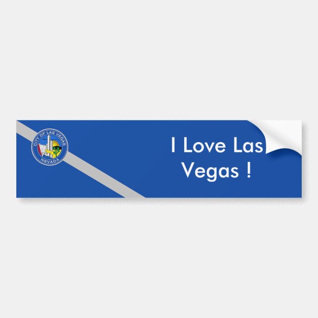 Autocollant De Voiture Sticker Drapeau de Las Vegas City, U.S.A. (Devant)