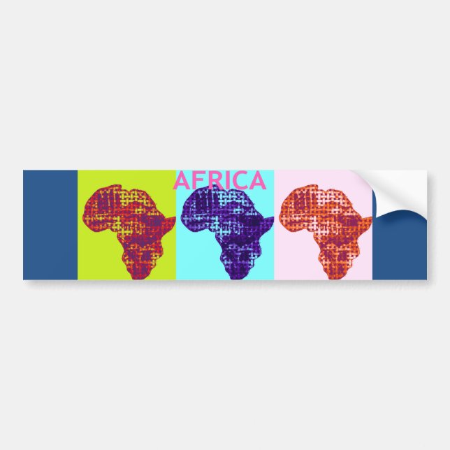 Autocollant De Voiture Sticker Modèle voiture pare-chocs Afrique (Devant)