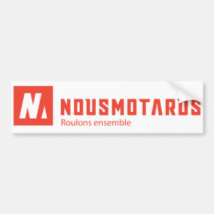 Autocollant De Voiture Sticker Nousmotards Rectangle