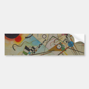Autocollant De Voiture Sticker pare-chocs à peinture à l'huile Kandinsky 