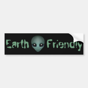 Autocollant De Voiture Sticker pare-chocs Alien Friendly Alien Sticker pa
