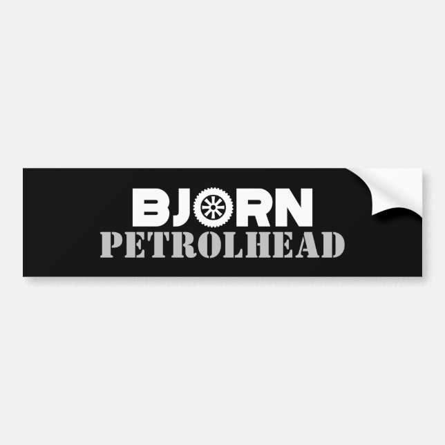 Autocollant De Voiture Sticker pare-chocs Bjorn Petrolhead (Devant)