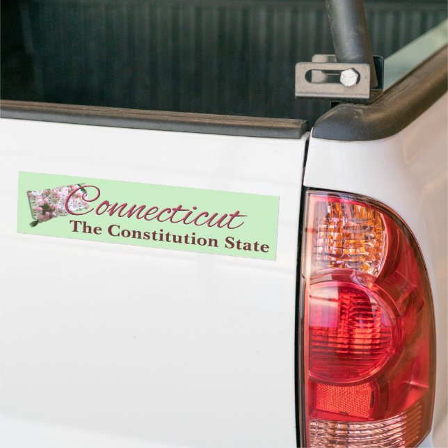 Autocollant De Voiture Sticker pare-chocs - CONNECTICUT (Sur camion)