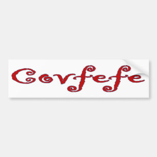Autocollant De Voiture Sticker pare-chocs Covfefe
