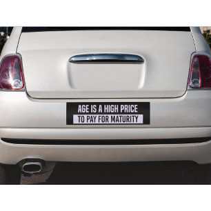 Autocollant De Voiture Sticker pare-chocs de maturité drôle