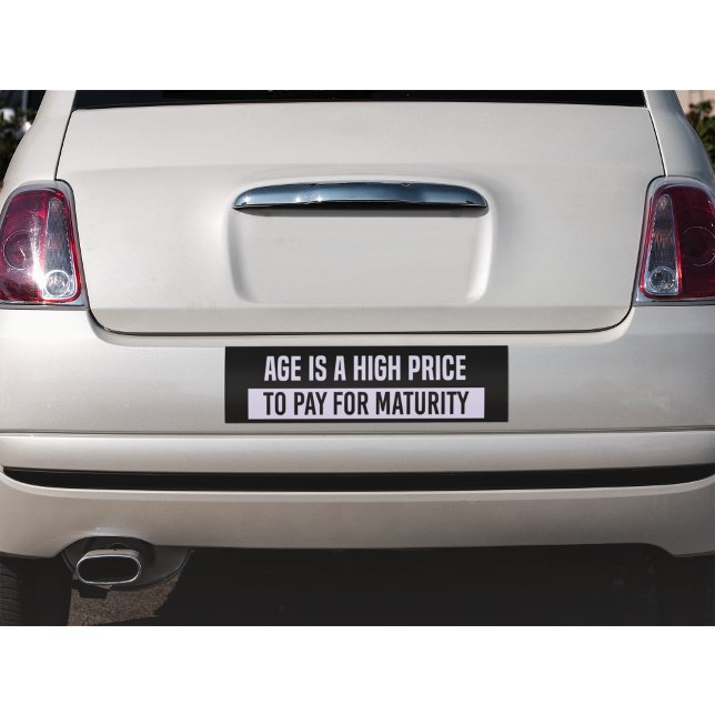 Autocollant De Voiture Sticker pare-chocs de maturité drôle (Créateur téléchargé)