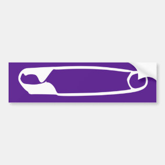 Autocollant De Voiture Sticker pare-chocs de sécurité (blanc 0n violet)