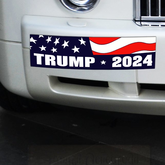 Autocollant De Voiture Sticker pare-chocs Donald Trump Président 2024 (Créateur téléchargé)