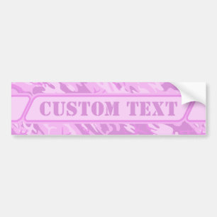 Autocollant De Voiture Sticker pare-chocs en camouflage rose