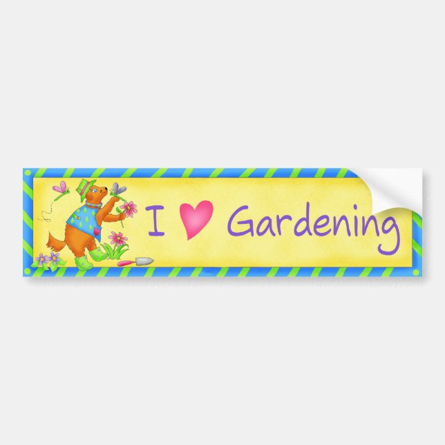Autocollant De Voiture Sticker pare-chocs Garden Friends (Devant)