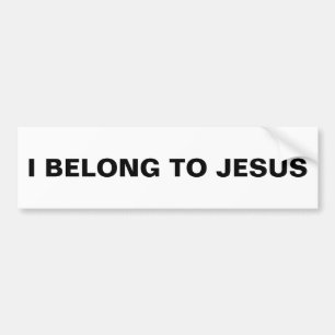 Autocollant De Voiture Sticker pare-chocs "I Belong To Jesus"