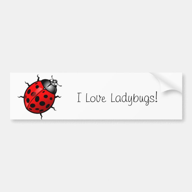 Autocollant De Voiture Sticker pare-chocs Ladybug (Devant)