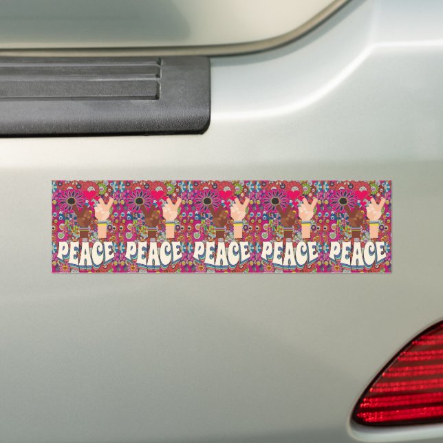 Autocollant De Voiture Sticker pare-chocs Peace (En voiture)