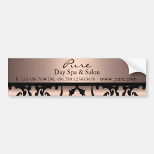 Autocollant De Voiture Sticker pare-chocs Peach Damask