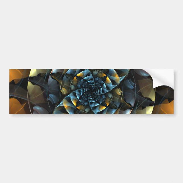 Autocollant De Voiture Sticker pare-chocs Pinwheel Art Abstrait (Devant)
