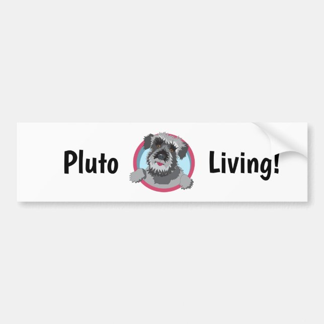 Autocollant De Voiture Sticker pare-chocs Pluto Living (Devant)