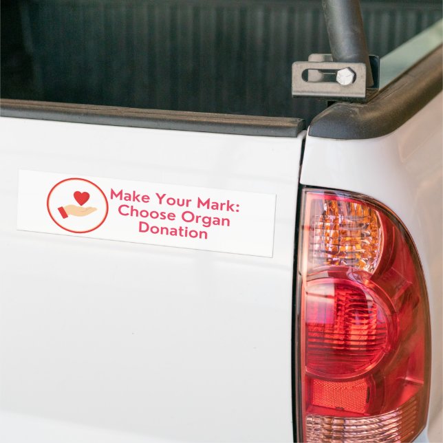 Autocollant De Voiture Sticker pare-chocs pour don d'organes (Sur camion)